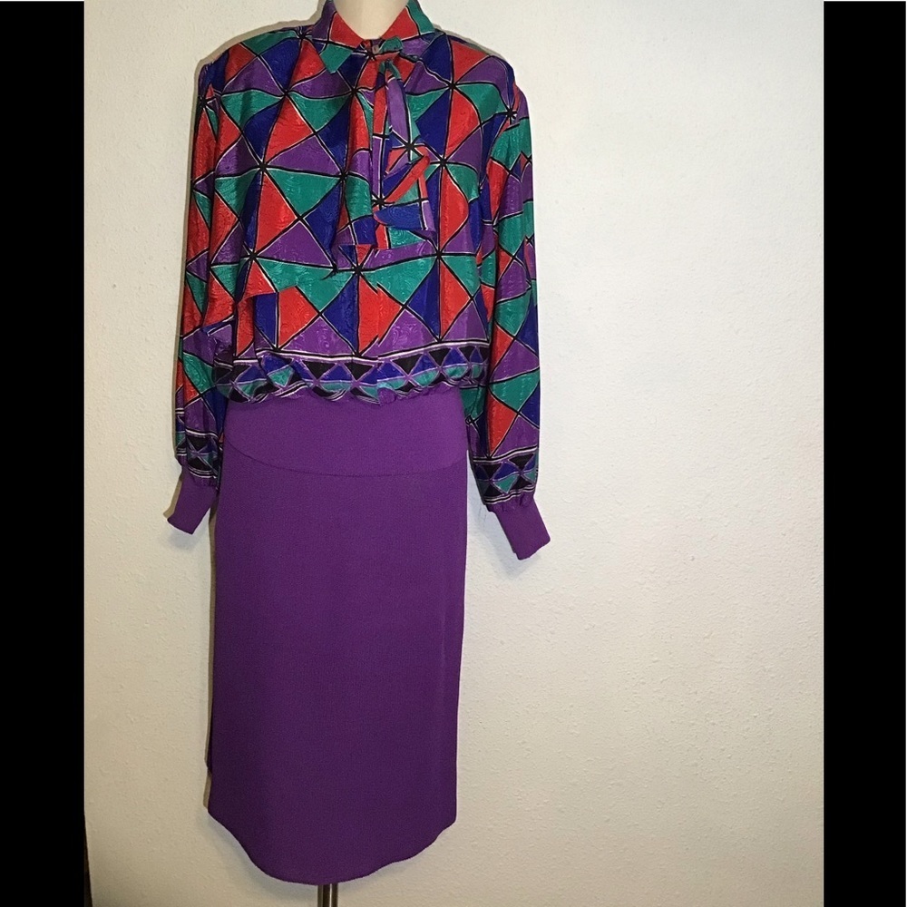 Castleberry vintage London New York skirt suit size 14